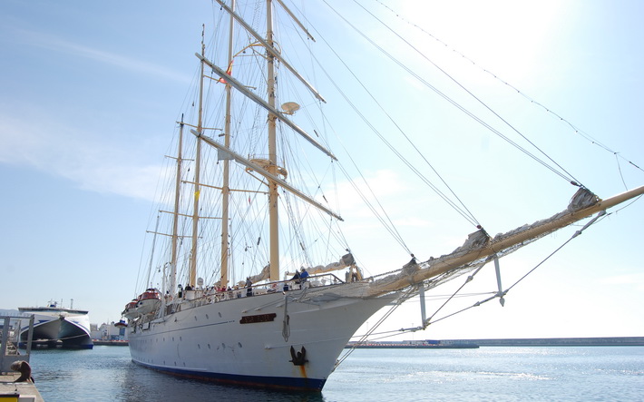 El Star Flyer y el Sea Cloud II coinciden en el Puerto de Motril. 